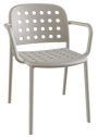 Кресло пластиковое PAPATYA Bomonti-K стеклопластик светло-серый Фото 1