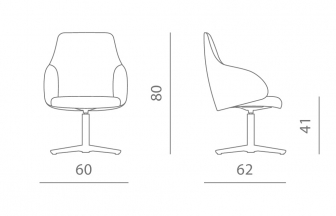 Кресло вращающееся с обивкой-thumbs-Фото3