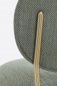 Стул с обивкой PEDRALI Blume сталь, алюминий, ткань античная латунь, светло-зеленый Фото 4