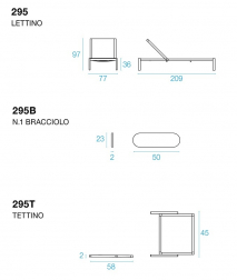Шезлонг-лежак металлический с козырьком-thumbs-Фото3