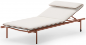 Лежак металлический с матрасом Unopiu Salò алюминий, акрил Фото 1