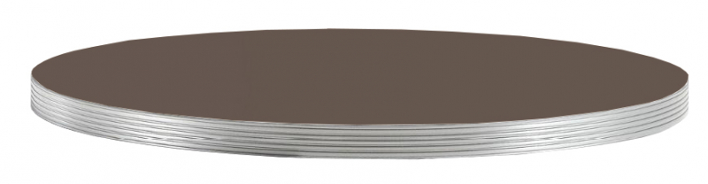 Столешница круглая Laminate Silver Edge