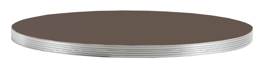 Столешница круглая Laminate Silver Edge