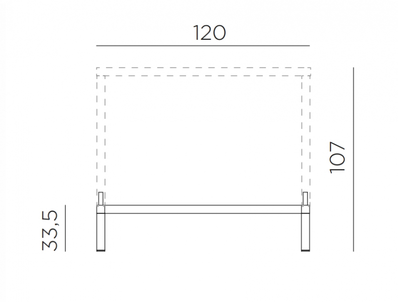 Комплект для увеличения высоты стола Kit Cube 120х70 High