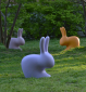 Стул пластиковый Qeeboo Rabbit полиэтилен серый Фото 12