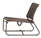 Лаунж-стул плетеный с пуфом GARDENIUS Roma алюминий, роуп Фото 10