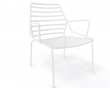 Лаунж-кресло металлическое Gaber Link Lounge металл белый Фото 1