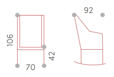 Кресло-качалка плетеное Grattoni Kos алюминий, роуп, олефин белый, синий, светло-серый Фото 2