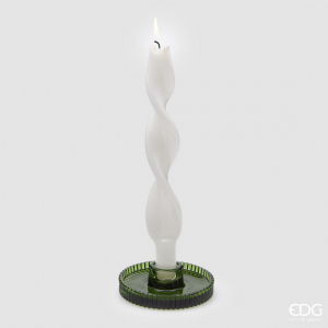 Подсвечник EDG Candle Holder стекло зеленый Фото 1