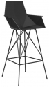 Кресло пластиковое барное Vondom Faz Basic сталь, полипропилен черный Фото 1