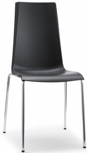 Стул пластиковый Scab Design Mannequin 4 legs сталь, полипропилен хром, антрацит Фото 1