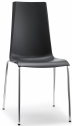 Стул пластиковый Scab Design Mannequin 4 legs сталь, полипропилен хром, антрацит Фото 1