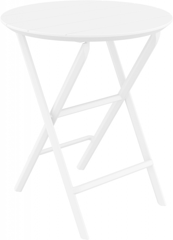 Стол пластиковый складной Helen Folding Table 60, белый, 600х740 мм
