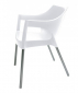 Кресло пластиковое Resol Pole armchair алюминий, полипропилен белый Фото 2