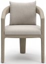 Кресло деревянное с подушкой SNOC Whale Ash тик, олефин пепельный Фото 1