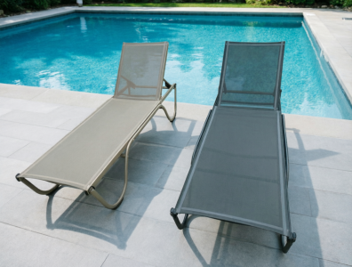 Шезлонг-лежак металлический THEUMBRELA SEMSIYE EVI Ankara алюминий, текстилен антрацит Фото 6