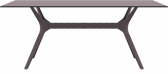 Стол пластиковый Siesta Contract Ibiza Table 180 пластик, ламинат HPL коричневый Фото 5