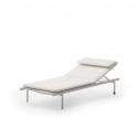 Лежак металлический с матрасом Unopiu Salò алюминий, акрил Фото 5