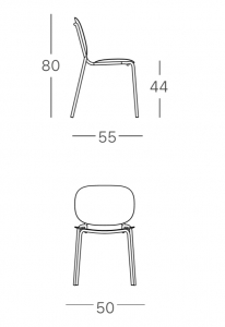 Стул металлический Scab Design Si-Si сталь терракотовый Фото 2
