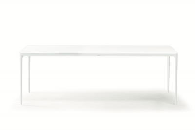 Стол обеденный металлический Grattoni Bahamas алюминий белый Фото 4