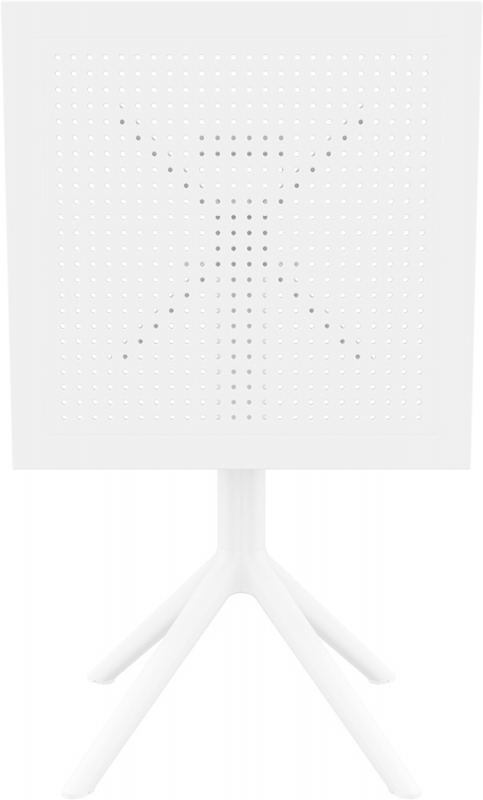 Стол пластиковый складной Sky Folding Table 60, белый, 600х600х740 мм
