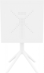 Стол пластиковый складной Siesta Contract Sky Folding Table 60 сталь, пластик белый Фото 19