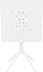 Стол пластиковый складной Sky Folding Table 60, белый, 600х600х740 мм