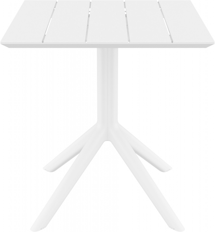 Стол пластиковый Paris Table 70, белый, 700х700х740 мм