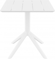 Стол пластиковый Paris Table 70, белый, 700х700х740 мм