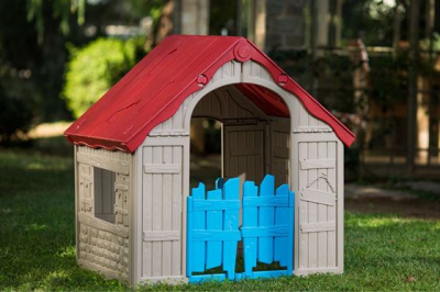 Детский домик Keter Foldable PlayHouse полипропилен бежевый, красный Фото 4