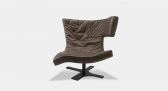 Кресло вращающееся мягкое Arketipo Roxy металл, ткань Фото 3