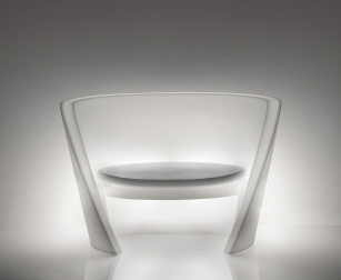 Кресло пластиковое светящееся Rap Chair Lighting