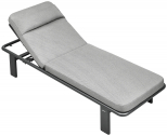 Шезлонг-лежак мягкий Higold Ligo алюминий, олефин Фото 5