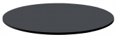 Столешница круглая PEDRALI Solid Laminate компакт-ламинат HPL антрацит Фото 1