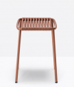 Табурет металлический плетеный PEDRALI Philía сталь, роуп терракотовый Фото 4