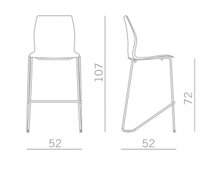 Стул барный пластиковый-thumbs-Фото3