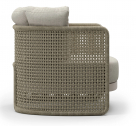 Кресло плетеное с подушками SNOC Miura Bisque алюминий, роуп, олефин Фото 2