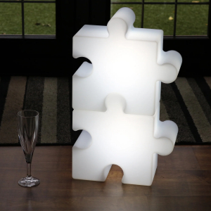 Светильник пластиковый Пазл SLIDE Puzzle Lighting полиэтилен белый Фото 17