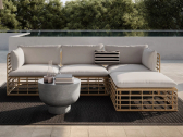 Комплект мягкой мебели SNOC Elisa алюминий, искусственный ротанг, ткань Фото 1