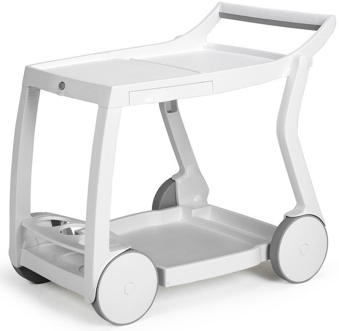 Стол пластиковый сервировочный Galileo, белый, 840х600х760 мм