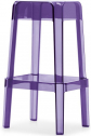 Табурет барный прозрачный PEDRALI Rubik поликарбонат фиолетовый Фото 1
