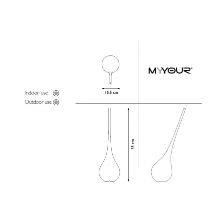 Ваза пластиковая Ampoule S