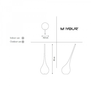 Ваза пластиковая Myyour Ampoule S полиэтилен Фото 2