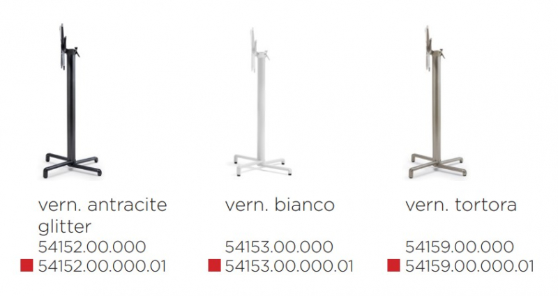 Подстолье металлическое барное складное Scudo High Special