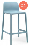 Комплект пластиковых полубарных стульев Faro Mini Set 4