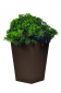 Кашпо пластиковое Keter Rattan Planter M пластик с имитацией плетения коричневый Фото 1