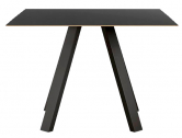 Стол обеденный PEDRALI Arki-Table сталь, компакт-ламинат HPL черный Фото 1