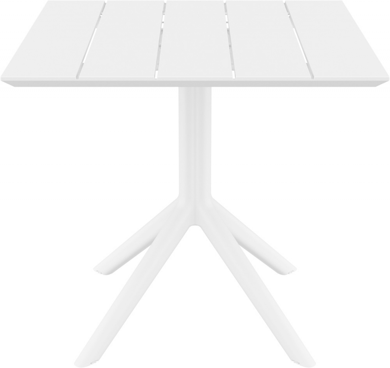 Стол пластиковый Paris Table 80, белый, 800х800х740 мм