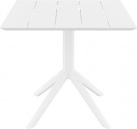 Стол пластиковый Paris Table 80, белый, 800х800х740 мм