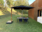 Зонт профессиональный 2.9х2.9 м Scolaro Astro Timber алюминий, акрил имитация ироко, черный Фото 10
